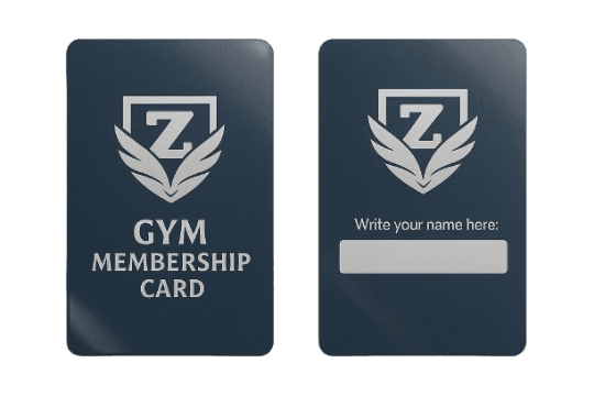 Gym Membership Card